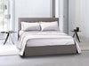 Completo-letto-lenzuola-federe-bifaccia-double-face-stampa-digitale-in-cotone-made-in-italy-POIS-TORTORA-SU-BIANCO/BIANCO