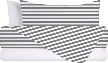 Completo-letto-lenzuola-federe-bifaccia-double-face-stampa-digitale-in-cotone-made-in-italy-RIGA-MINI-GRIGIO/BIANCO