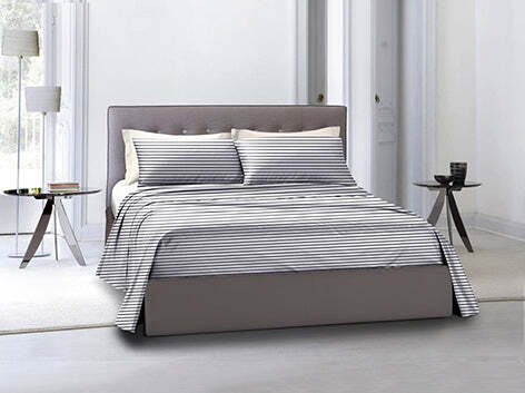 Completo-letto-lenzuola-federe-bifaccia-double-face-stampa-digitale-in-cotone-made-in-italy-RIGA-MINI-GRIGIO/BIANCO
