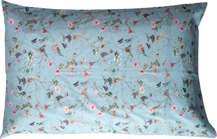 Completo letto lenzuola federe bifaccia double face stampa digitale in cotone made in italy RISVEGLIO DI PRIMAVERA/AZZURRO Casa e cucina/Tessili per la casa/Biancheria da letto/Lenzuola e federe/Lenzuola Novilunio - Sesto San Giovanni, Commerciovirtuoso.it