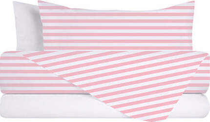 Completo-letto-lenzuola-federe-bifaccia-double-face-stampa-digitale-in-cotone-made-in-italy-STRIPE-MINI-ROSA/BIANCO-(copia)