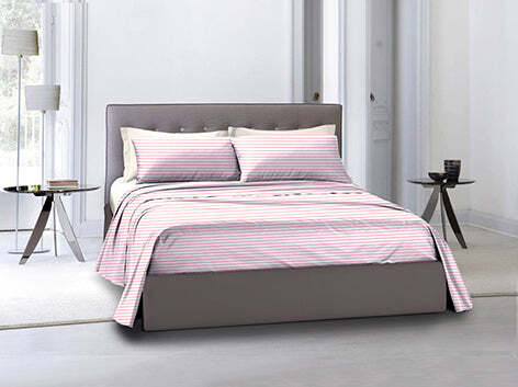 Completo-letto-lenzuola-federe-bifaccia-double-face-stampa-digitale-in-cotone-made-in-italy-STRIPE-MINI-ROSA/BIANCO-(copia)