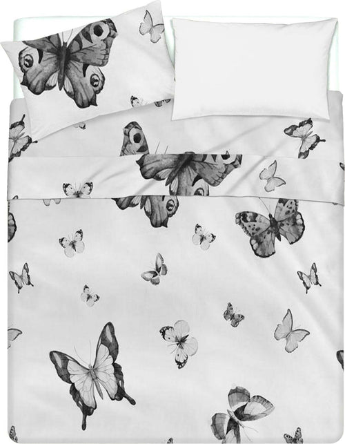 Completo Letto Lenzuola Federe Bifaccia Doublef Ace Stampa Digitale In Cotone Made In Italy Farfalle Bianco/nero Casa e cucina/Tessili per la casa/Biancheria da letto/Lenzuola e federe/Lenzuola Novilunio - Sesto San Giovanni, Commerciovirtuoso.it