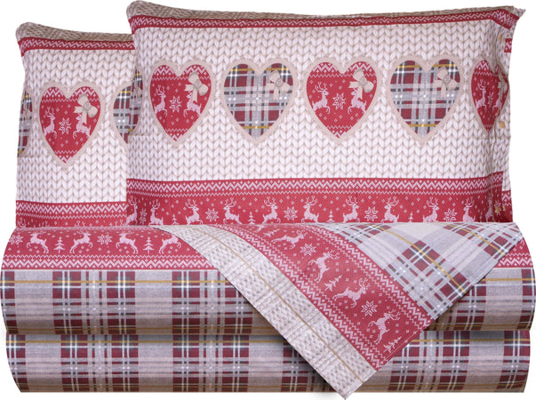 Completo Letto Lenzuola Federe Letto Stampa Fantasia 100% Cotone Made In Italy Cuori Country Casa e cucina/Tessili per la casa/Biancheria da letto/Lenzuola e federe/Set di lenzuola e federe Smartdecohome - Sesto San Giovanni, Commerciovirtuoso.it