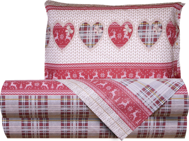 Completo Letto Lenzuola Federe Letto Stampa Fantasia 100% Cotone Made In Italy Cuori Country Casa e cucina/Tessili per la casa/Biancheria da letto/Lenzuola e federe/Set di lenzuola e federe Smartdecohome - Sesto San Giovanni, Commerciovirtuoso.it