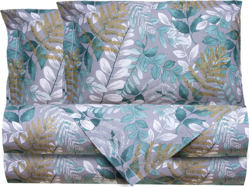 Completo Letto Lenzuola Federe Letto Stampa Fantasia 100% Cotone Made In Italy Foliage Casa e cucina/Tessili per la casa/Biancheria da letto/Lenzuola e federe/Set di lenzuola e federe Smartdecohome - Sesto San Giovanni, Commerciovirtuoso.it
