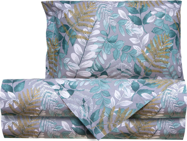 Completo Letto Lenzuola Federe Letto Stampa Fantasia 100% Cotone Made In Italy Foliage Casa e cucina/Tessili per la casa/Biancheria da letto/Lenzuola e federe/Set di lenzuola e federe Smartdecohome - Sesto San Giovanni, Commerciovirtuoso.it