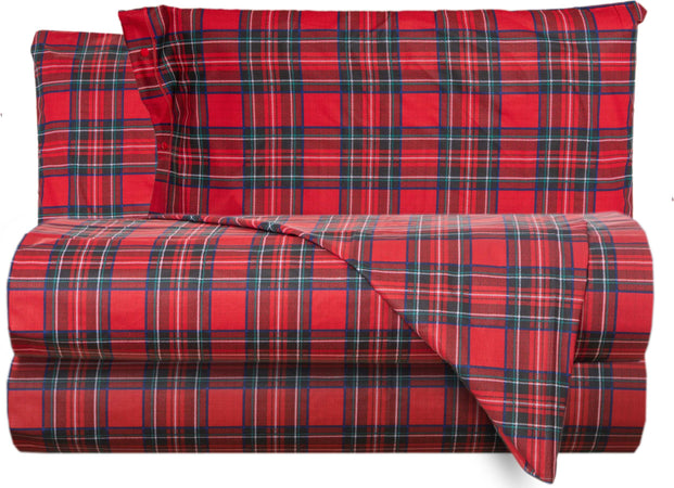 Completo Letto Lenzuola Federe Letto Stampa Fantasia 100% Cotone Made in Italy Scozzese Rosso Casa e cucina/Tessili per la casa/Biancheria da letto/Lenzuola e federe/Set di lenzuola e federe Smartdecohome - Sesto San Giovanni, Commerciovirtuoso.it