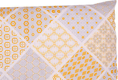 Completo-letto-lenzuola-in-cotone-made-in-italy-GEOMULTI-OCRA