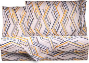 Completo-letto-lenzuola-in-cotone-made-in-italy-MULTILINEA-OCRA