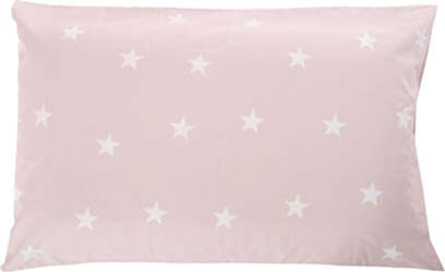 Completo-letto-lenzuola-in-cotone-made-in-italy-STELLINE-BIANCHE-SU-FONDO-ROSA