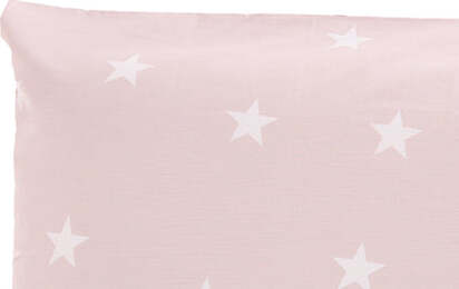 Completo-letto-lenzuola-in-cotone-made-in-italy-STELLINE-BIANCHE-SU-FONDO-ROSA