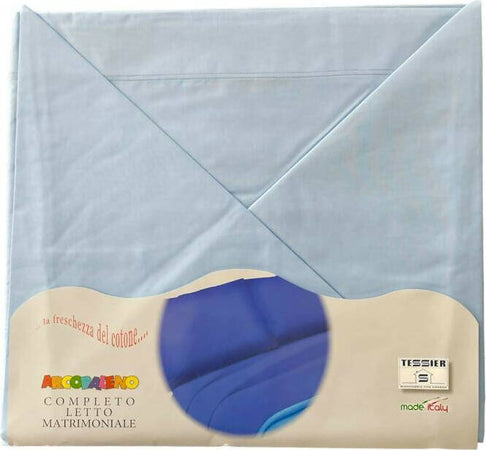 Completo letto matrimoniale in puro cotone 100% arcobaleno by tessier set lenzuola sopra sotto con angoli e federe Casa e cucina/Tessili per la casa/Biancheria per la cameretta/Lenzuola e federe/Set di lenzuola e federe Puleo Casa - Palermo, Commerciovirtuoso.it