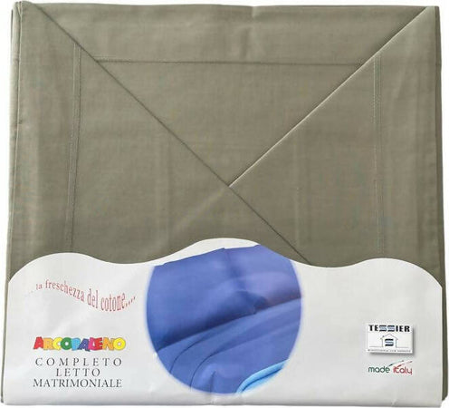 Completo letto matrimoniale in puro cotone 100% arcobaleno by tessier set lenzuola sopra sotto con angoli e federe Casa e cucina/Tessili per la casa/Biancheria per la cameretta/Lenzuola e federe/Set di lenzuola e federe Puleo Casa - Palermo, Commerciovirtuoso.it