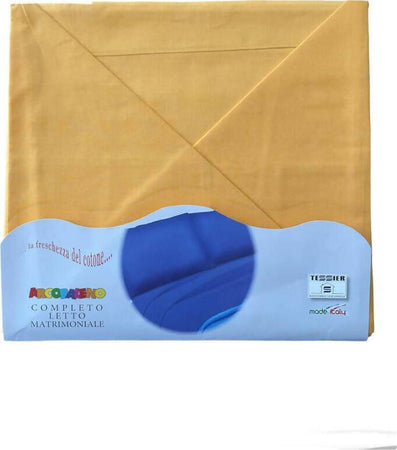Completo letto matrimoniale in puro cotone 100% arcobaleno by tessier set lenzuola sopra sotto con angoli e federe Casa e cucina/Tessili per la casa/Biancheria per la cameretta/Lenzuola e federe/Set di lenzuola e federe Puleo Casa - Palermo, Commerciovirtuoso.it