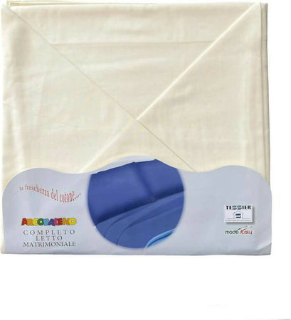 Completo letto matrimoniale in puro cotone 100% arcobaleno by tessier set lenzuola sopra sotto con angoli e federe Casa e cucina/Tessili per la casa/Biancheria per la cameretta/Lenzuola e federe/Set di lenzuola e federe Puleo Casa - Palermo, Commerciovirtuoso.it