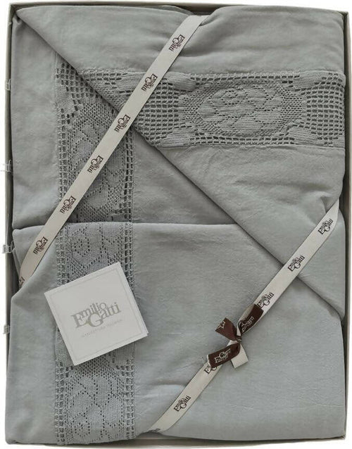 Completo Letto Matrimoniale In Puro Cotone Emilio Gatti Tombolo Con Lavorazione Ad Uncinetto Di Alta Qualità Completo Con Federe Scatola Regalo Casa e cucina/Tessili per la casa/Biancheria per la cameretta/Lenzuola e federe/Set di lenzuola e federe Puleo Casa - Palermo, Commerciovirtuoso.it