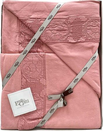 Completo Letto Matrimoniale In Puro Cotone Emilio Gatti Tombolo Con Lavorazione Ad Uncinetto Di Alta Qualità Completo Con Federe Scatola Regalo Casa e cucina/Tessili per la casa/Biancheria per la cameretta/Lenzuola e federe/Set di lenzuola e federe Puleo Casa - Palermo, Commerciovirtuoso.it
