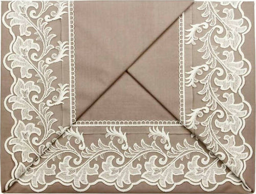 Completo Letto Matrimoniale In Puro Cotone Nazareno Gabrielli Con Applicazioni In Pizzo Articolo Federica Casa e cucina/Tessili per la casa/Biancheria da letto/Lenzuola e federe/Set di lenzuola e federe Puleo Casa - Palermo, Commerciovirtuoso.it