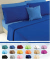 Completo-Letto-Matrimoniale-Irge-In-Puro-Cotone-100%-Completo-Di-Coppia-Federe-E-Lenzuolo-Sotto-Con-Angoli