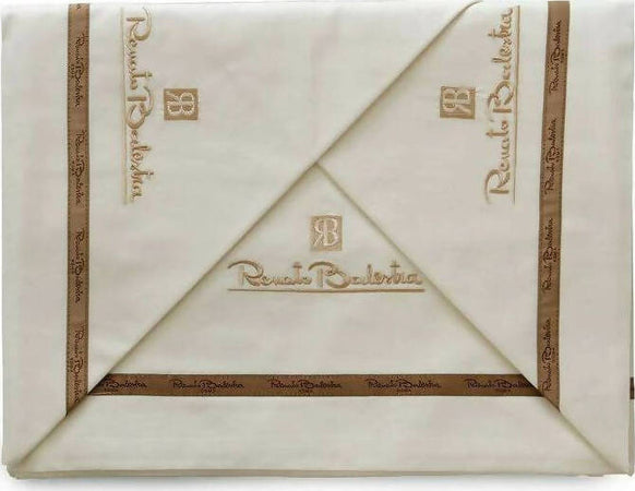 Completo letto matrimoniale renato balestra in puro cotone tinta unita banda ricamata e logo originale certificato di garanzia e qualità Casa e cucina/Tessili per la casa/Biancheria per la cameretta/Lenzuola e federe/Set di lenzuola e federe Puleo Casa - Palermo, Commerciovirtuoso.it