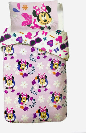 Completo-letto-minnie-maouse-disney-prodotto-originale-by-novia-set-lenzuola-letto-singolo-in-puro-cotone-completo-di-federa-Diseny-Novia