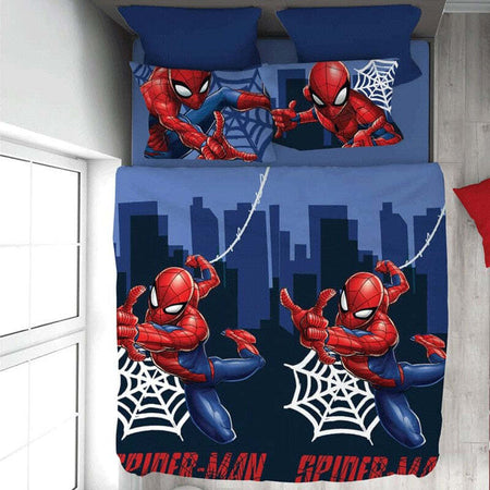 Completo-letto-singolo-in-cotone-Spiderman-Marvel