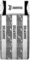 Completo Letto Singolo Juventus Set Di Lenzuola 100% Cotone Squadra Di Calcio Juve Prodotto Ufficiale Lenzuolo Sotto 90x200 Cm Lenzuolo Sopra 150x295cm E Federa 52x80cm F. C Juventus