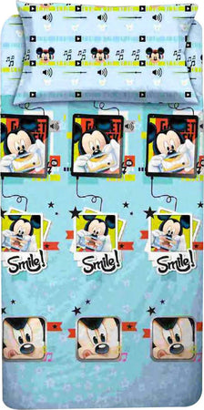 Completo Letto Singolo Mickey Mouse Set Lenzuola Fantasia Topolino per Letto Singolo Casa e cucina/Tessili per la casa/Biancheria per la cameretta/Lenzuola e federe/Set di lenzuola e federe Puleo Casa - Palermo, Commerciovirtuoso.it
