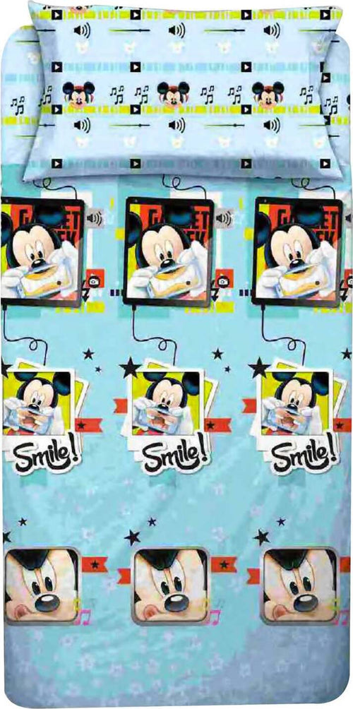 Completo Letto Singolo Mickey Mouse Set Lenzuola Fantasia Topolino per Letto Singolo Casa e cucina/Tessili per la casa/Biancheria per la cameretta/Lenzuola e federe/Set di lenzuola e federe Puleo Casa - Palermo, Commerciovirtuoso.it