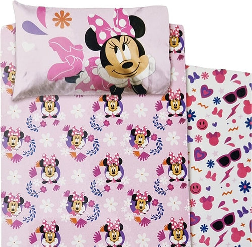 Completo-letto-singolo-Minnie-Smile-Disney-in-cotone