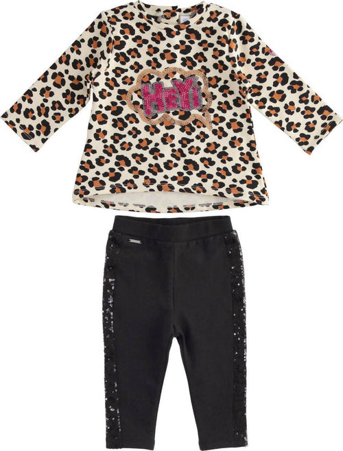 Completo Maxi Maglia E Leggings Fantasia Animalier per Bambina Sarabanda 186d315000 Colore Ecrù-Nero-6rb7 Prima infanzia/Abbigliamento e scarpine/Abbigliamento/Bambina 0-24/Completini e coordinati/Completi due pezzi con pantalone Sanitaria Gioia del Bimbo - Villa San Giovanni, Commerciovirtuoso.it