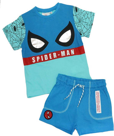 Completo Spiderman da 3 a 8 anni Moda/Bambini e ragazzi/Abbigliamento/Completi e coordinati/Completi due pezzi con pantaloncino Store Kitty Fashion - Roma, Commerciovirtuoso.it