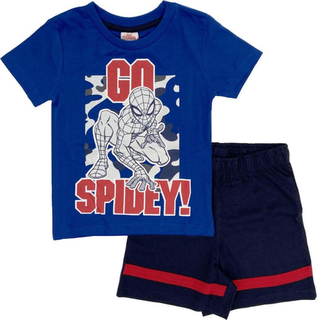 Completo Spiderman T-shirt con pantaloncini da 3 a 7 anni Moda/Bambini e ragazzi/Abbigliamento/Completi e coordinati/Completi due pezzi con pantaloncino Store Kitty Fashion - Roma, Commerciovirtuoso.it