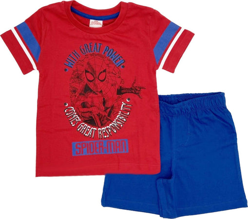 Completo Spiderman T-shirt con pantaloncini da 3 a 7 anni Moda/Bambini e ragazzi/Abbigliamento/Completi e coordinati/Completi due pezzi con pantaloncino Store Kitty Fashion - Roma, Commerciovirtuoso.it