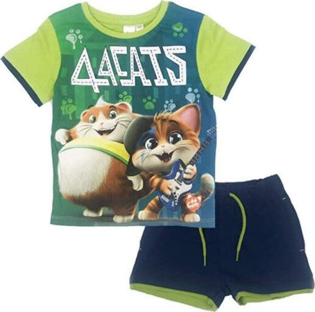 Completo T-Shirt con Pantaloncini Corti 44 Gatti Moda/Bambini e ragazzi/Abbigliamento/Completi e coordinati/Completi due pezzi con pantaloncino Store Kitty Fashion - Roma, Commerciovirtuoso.it