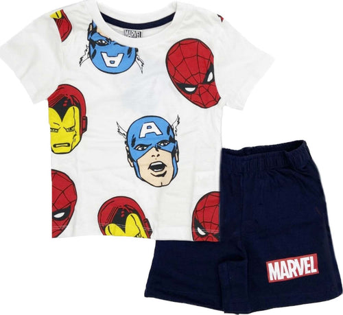 Completo T-shirt con Pantaloncino Avengers da 3 a 7 anni Moda/Bambini e ragazzi/Abbigliamento/Completi e coordinati/Completi due pezzi con pantaloncino Store Kitty Fashion - Roma, Commerciovirtuoso.it