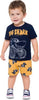 Completo Tuta Coordinato Bambino Giallo e Blu Completino Estivo Maglia Girocollo Mezze Maniche e Panaloni Corti Tutina Estiva Coordinata Bimbo Big Shark COMPLETINO Piccole Canaglie - Tropea, Commerciovirtuoso.it