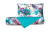 Set Copripiumino federe bifaccia Doubleface parure Copripiumino Stampa Digitale Cotone Made in Italy MALDIVE/VERDE AZZORRE
