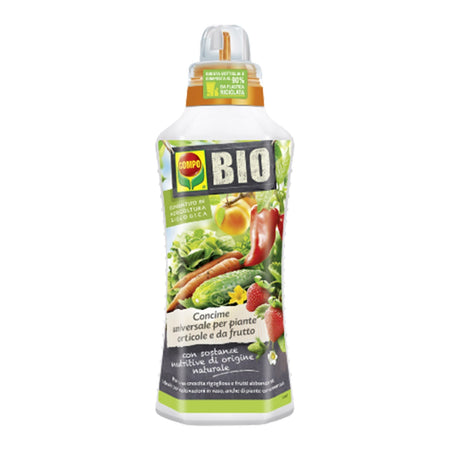 Concime Biologico per Piante Orticole e da frutto fertilizzante universale liquido 1 lt
