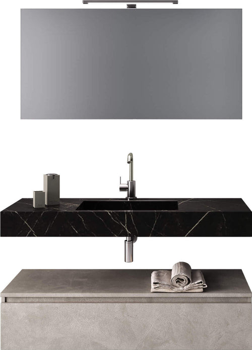 Composizione Bagno 120cm Con Vasca Integrata Cassetto E Specchio Casa e cucina/Bagno/Mobili da bagno/Mobiletti con lavabo Shopbagno.it - Roma, Commerciovirtuoso.it