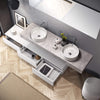 Composizione Bagno 180cm Con Doppio Lavabo, Cassetti E Specchio Casa e cucina/Bagno/Mobili da bagno/Mobiletti con lavabo Shopbagno.it - Roma, Commerciovirtuoso.it