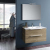 Composizione Bagno 80cm Sospesa Con Due Cassetti E Specchio Con Lampada Casa e cucina/Bagno/Mobili da bagno/Mobiletti con lavabo Shopbagno.it - Roma, Commerciovirtuoso.it
