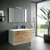 Composizione Mobile Bagno 100cm Sospeso Due Cassetti e Specchio Con Lampada Casa e cucina/Bagno/Mobili da bagno/Mobiletti con lavabo Shopbagno.it - Roma, Commerciovirtuoso.it
