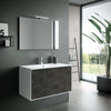 Composizione Mobile Bagno 100cm Sospeso Due Cassetti e Specchio Con Lampada Casa e cucina/Bagno/Mobili da bagno/Mobiletti con lavabo Shopbagno.it - Roma, Commerciovirtuoso.it