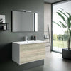 Composizione Mobile Bagno 100cm Sospeso Due Cassetti e Specchio Con Lampada Casa e cucina/Bagno/Mobili da bagno/Mobiletti con lavabo Shopbagno.it - Roma, Commerciovirtuoso.it