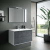 Composizione Mobile Bagno 100cm Sospeso Due Cassetti e Specchio Con Lampada Casa e cucina/Bagno/Mobili da bagno/Mobiletti con lavabo Shopbagno.it - Roma, Commerciovirtuoso.it