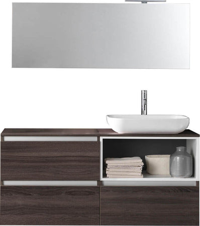 Composizione Mobile Bagno 70cm Sospeso 3 Cassetti Specchio E Lampada Casa e cucina/Bagno/Mobili da bagno/Mobiletti con lavabo Shopbagno.it - Roma, Commerciovirtuoso.it