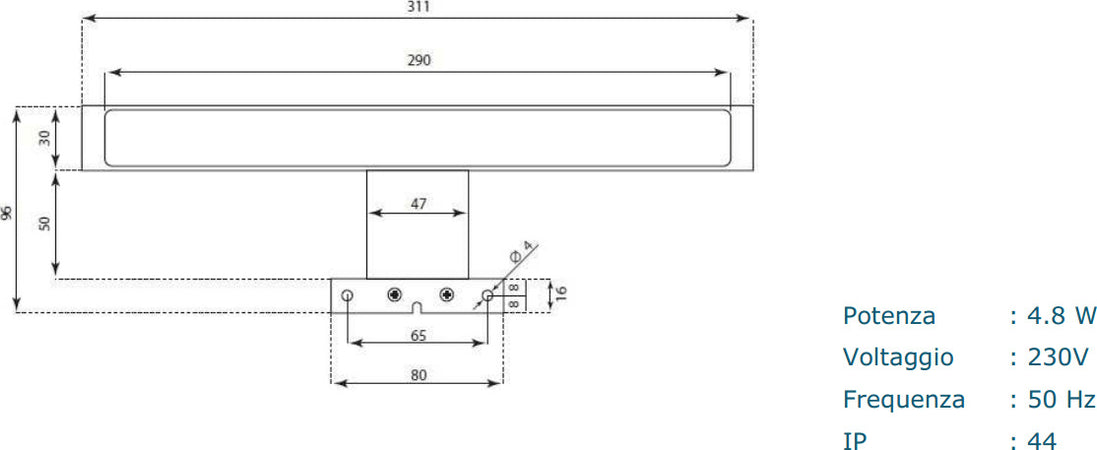Composizione Mobile Bagno 70cm Sospeso Cassetto Specchio E Lampada Casa e cucina/Bagno/Mobili da bagno/Mobiletti con lavabo Shopbagno.it - Roma, Commerciovirtuoso.it