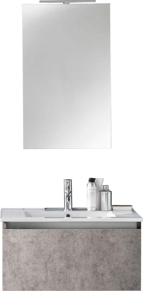Composizione Mobile Bagno 70cm Sospeso Cassetto Specchio E Lampada Casa e cucina/Bagno/Mobili da bagno/Mobiletti con lavabo Shopbagno.it - Roma, Commerciovirtuoso.it